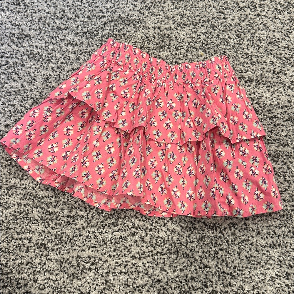 Crewcuts Floral Pink Ruffle Skirt